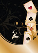 Background with Poker cards, vector illustration Background with Poker cards, vector illustration