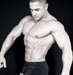 Athletic sexy attractive male body builder