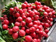 fresh red radish in market day ready for sale
