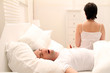 Ehepaar im Bett