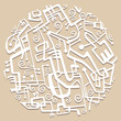 Background with tangles