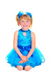 Cute little girl in ballroom dress
