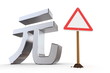 Renminbi Yuan with Triangular Warning Sign