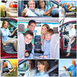 Senior couple in the car