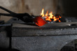 Making a decorative pattern on the anvil