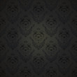 Tapete Flock Satin schwarz