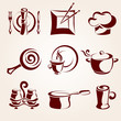 Vektor: Restaurant elements set Restaurant elements set