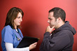 Man Talking To The Doctor