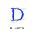 Logo design letter D # Vector Logo design letter D # Vector