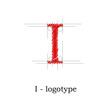Logo design letter I # Vector Logo design letter I # Vector