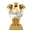 Golden trophy with stars Golden trophy with stars