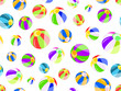 seamless pattern with colorful beach balls