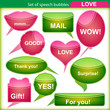 Set of speech bubbles. Set of speech bubbles.