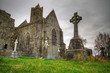 Quinn Abbey with cemetery - Ireland Quinn Abbey with cemetery - Ireland