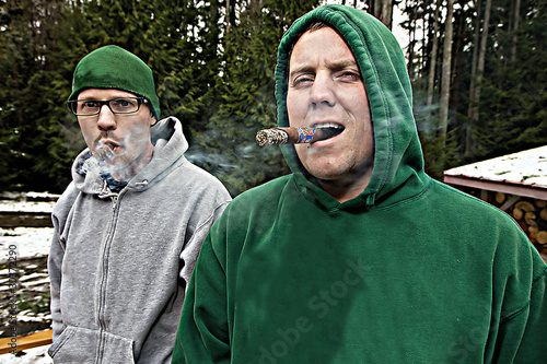 Photo: Men Smoking Cigars Men Smoking Cigars