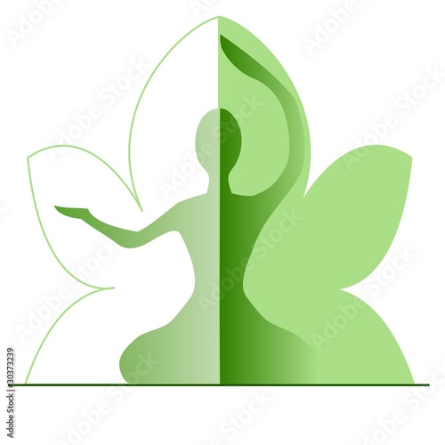 Vektor: Yoga, Wellness or Healthcare icon using as background Yoga, Wellness or Healthcare icon using as background