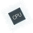 Composant électronique. CPU Composant électronique. CPU