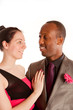 Attractive young couple gazing into each other's eyes