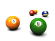 Illustration: Billardkugeln Billardkugeln