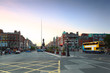 Street of Dublin on evening Street of Dublin on evening