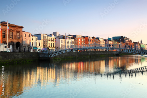 Photo: pedestrian bridge in Dublin pedestrian bridge in Dublin