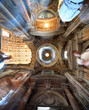 painted dome in Papal Basilica of Saint Mary Major.