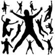 jumping peoples