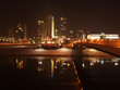 City lights reflection in the river