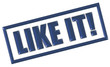 Stempel blau LIKE IT! Stempel blau LIKE IT!