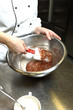 Chef in Restaurant cooking Dessert Chef in Restaurant cooking Dessert