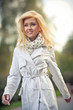 Young woman walking
