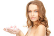 beautiful woman with rose petals beautiful woman with rose petals
