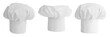 set of cook hat or cap isolated