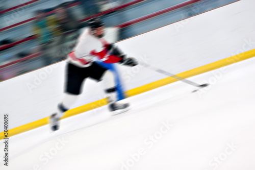 Photo: Hockey Player On a Fast Break Hockey Player On a Fast Break