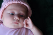 Beautiful month-old girl