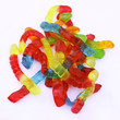 Yummy worm candy background