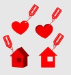 Label Welcome for home and heart