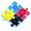 CMYK paint splash puzzle CMYK paint splash puzzle