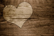Herz Holz  Liebe Hintergrund braun