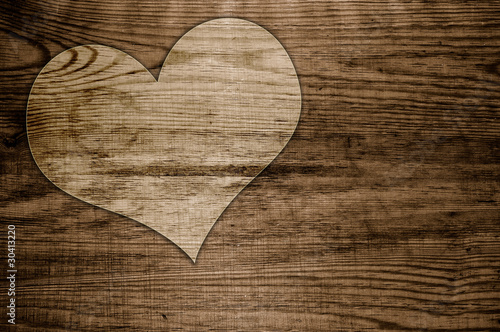 Photo: Herz Holz Liebe Hintergrund braun Herz Holz Liebe Hintergrund braun