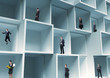 people in a box