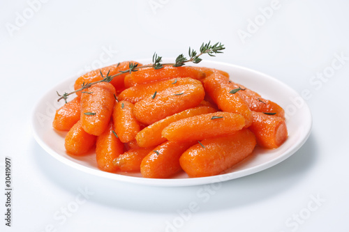 Photo: Honey glazed baby carrots Honey glazed baby carrots