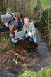 Teenagers in environmental professional training.