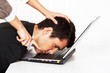 Mobbing am Arbeitsplatz. Aggression  und Streit.