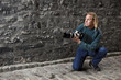 Photo: Paparazzi photographer in action Paparazzi photographer in action