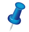 Pin in blau