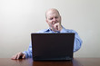Bored yawning businessman Bored yawning businessman