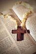 cross on the Bible