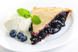 Blueberry pie slice