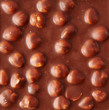 Texture of chocolate with nuts